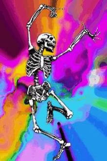 Skeleton Coloring GIF