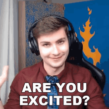 Are You Excited Blazybard GIF - Are You Excited Blazybard Robbie Trickett GIFs