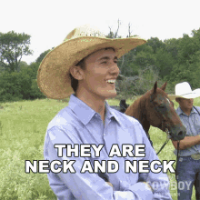 They Are Neck And Neck Tyler Kijac GIF - They Are Neck And Neck Tyler Kijac Ultimate Cowboy Showdown Season2 GIFs