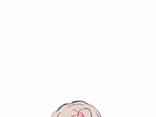 a drawing of a girl with her arms outstretched and the letter v on her head