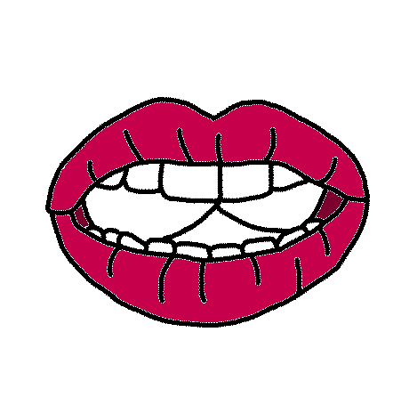 Lips Mouth Sticker - Lips Mouth No Problem Stickers