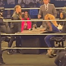 Ronda Rousey Charlotte Flair GIF - Ronda Rousey Charlotte Flair Flop GIFs