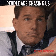 People Are Chasing Us Ethan Hunt GIF