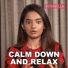 Calm Down And Relax Anushka Sen GIF - Calm Down And Relax Anushka Sen Pinkvilla GIFs