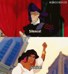 Silence Juctice GIF - Silence Juctice Hunchback Of Notre Dame GIFs