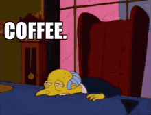Need Coffee GIF - Need Coffee Simpsons GIFs