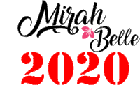 Mirah Belle 2020 Sticker - Mirah Belle 2020 Text Stickers