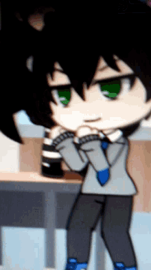 Gacha Boy Thinks Hes Cool By Fighting Yeah Right GIF