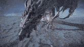 a monster with a lot of arms and legs is in the desert