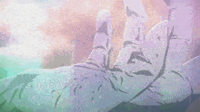a drawing of a hand reaching out towards the sun