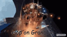 Granblue Zeta GIF - Granblue Zeta Hop On GIFs