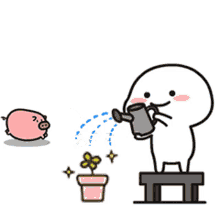 watering cute