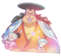 a cartoon drawing of a man holding a baby