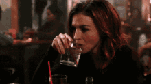 Greys Anatomy Amelia Shepherd GIF - Greys Anatomy Amelia Shepherd Drinking GIFs