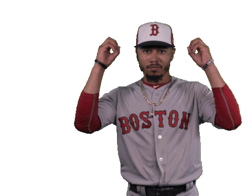 Boston Red Sox Mookie Betts Sticker - Boston Red Sox Mookie Betts Mind Blown Stickers