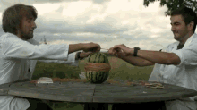 How To Cut A Watermelon Of You Don'T Have A Knife But Do Have A Lot Of Rubber Bands GIF - Rubberbands Watermelon Slowmotion GIFs