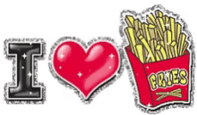 I Love Fries GIF
