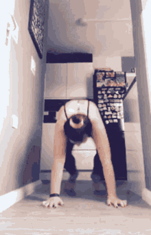 home workout burpees gym pose cat
