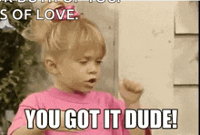 You Got It Dude Full House GIF - You Got It Dude Full House Michelle GIFs