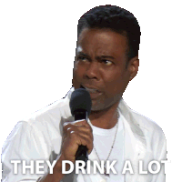 They Drink A Lot Chris Rock Sticker - They Drink A Lot Chris Rock Chris Rock Selective Outrage Stickers