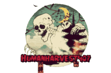 humanharvest407 skeleton logo