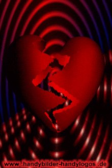 a picture of a broken heart with the website www.handybilder-handylogos.de underneath it