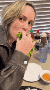 Brie Larson Eating GIF