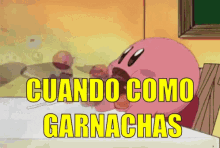 Kirby Comiendo Garnachas GIF - Kirby Food Inhale GIFs