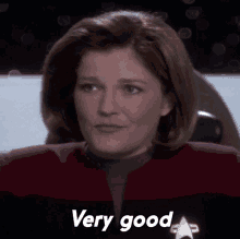 Very Good Capt Kathryn Janeway GIF - Very Good Capt Kathryn Janeway Star Trek GIFs