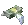 a pixel art drawing of a dragon with wings flying in the air .