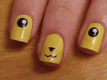 Pikachu Nails GIF