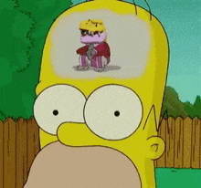Meme Homer Simpson (esponja 10x6,5cm) 