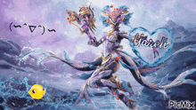 a picture of a video game character with a heart that says yoreli