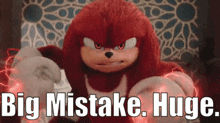 Knuckles Tv Show Big Mistake GIF