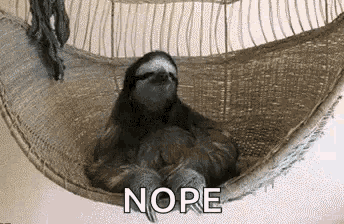 Funny Animals Nope GIF - Funny Animals Nope Sloth - Discover & Share GIFs