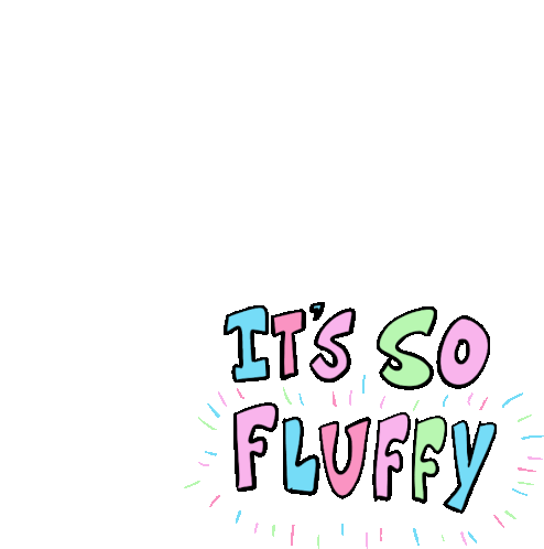 Its So Fluffy Animated Text Sticker - Its So Fluffy Animated Text Cute Stickers