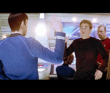 star trek spock kirk high five secret handshake
