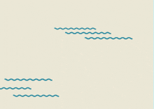 a drawing of waves on a beige background