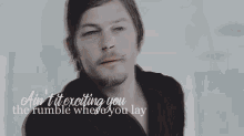 aint it exciting rumble where you lay norman reedus emily kinney
