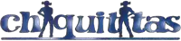 a blue sign that says chiquitas with a silhouette of two people