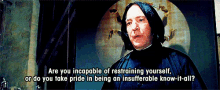 Snape Harrypotter GIF - Snape Harrypotter Annoyed GIFs