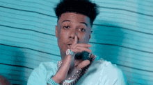 Shh Blueface GIF - Shh Blueface Finesse The Beat GIFs