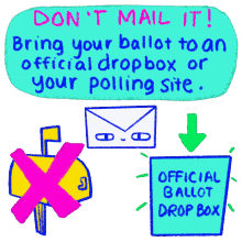 dont mail it bring your ballot official ballot dropbox polling site ballot