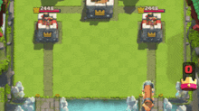 a clash of clans game is being played with a king with a crown on his head