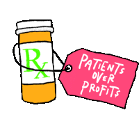 Patients Over Profits Patients Sticker - Patients Over Profits Patients Profits Stickers