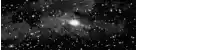 a black and white photo of a galaxy with a white star in the middle .