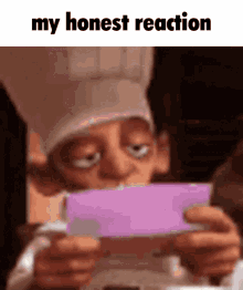 reaction honest