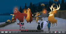a screenshot of a rhythmic dance music video