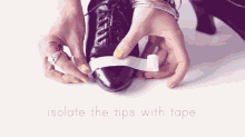 Glitter Tip Your Shoes GIF - Diy Glitter Shoes GIFs