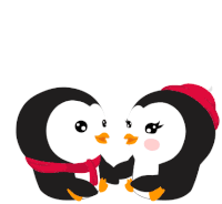 Kiss Love Sticker - Kiss Love Penguin Stickers
